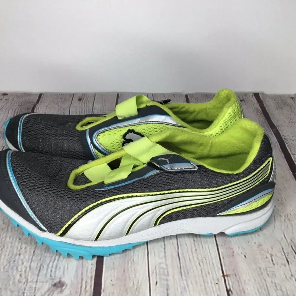 Puma Sport Lifestyle Women’s Green/White Running Athletic Shoes Size 7.5‎